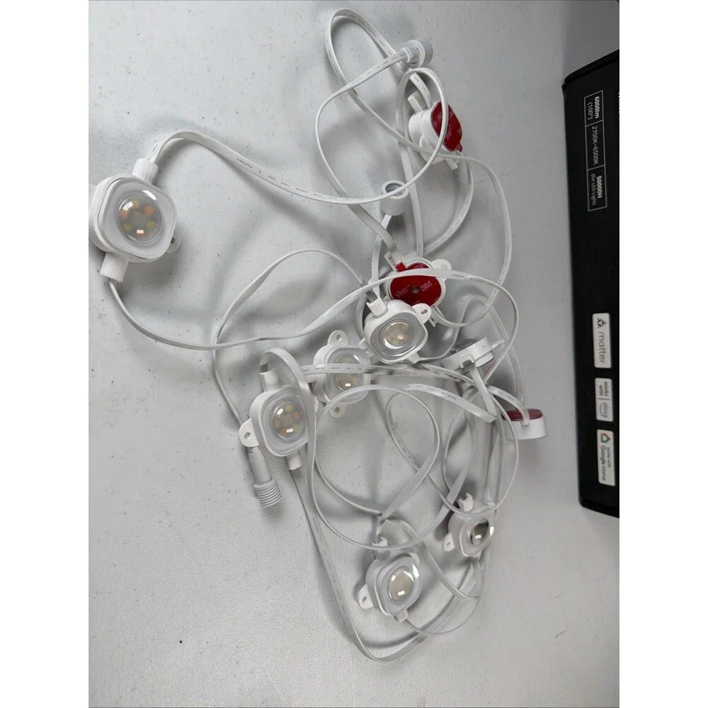 Govee Permanent Outdoor Lights Pro Replacement Strand +  10 3D Mounts NEW